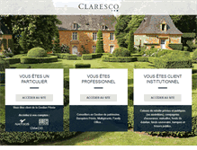 Tablet Screenshot of claresco.fr